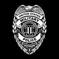 U.S. Military Police Veteran Badge Vector Illustration