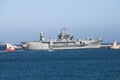 U.S.S. Mount Whitney leaving Grand Harbour Malta