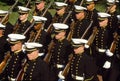 U.S. Naval Academy Midshipmen in formal dress for parade, Annapolis, Maryland