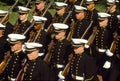 U.S. Naval Academy Midshipmen in parade Royalty Free Stock Photo