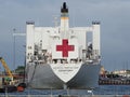 U.S. naval hospital ship Comfort.