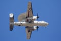 U.S. Navy E-2 Hawkeye Flying Around Palmdale, California Royalty Free Stock Photo