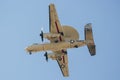 U.S. Navy E-2 Hawkeye Flying Around Palmdale, California Royalty Free Stock Photo