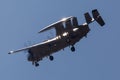 U.S. Navy E-2 Hawkeye Flying Around Palmdale, California Royalty Free Stock Photo