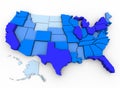 U.S. Population - Map of Most Populated States