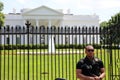 U.S. Secret Service Officer in front of White House. Washington DC