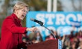 U.S. Senator Elizabeth Warren speaks in Manchester, New Hampshire, October 24, 2016. Royalty Free Stock Photo