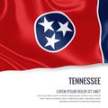 U.S. state Tennessee flag.