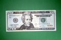 U.S. twenty dollar bill Royalty Free Stock Photo