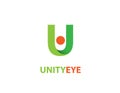 Unity Eye logo Royalty Free Stock Photo