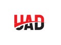 UAD Letter Initial Logo Design Vector Illustration Royalty Free Stock Photo