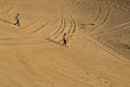 UAE/ABUDHABI - 13 DEZ 2018 - Tourists having fun in the desert of Abu Dhabi. UAE
