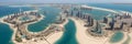 UAE, City of Dubai, Palm Jumeirah Island, an artificial palm-shaped island with luxury villas and hotels