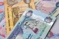 UAE currency - 500 dirhams note Closeup Royalty Free Stock Photo