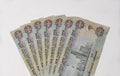 UAE dirham notes. Royalty Free Stock Photo