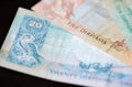 UAE Dirhams. Banknote background