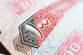 Uae dirhams closeup Royalty Free Stock Photo