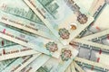 UAE dirhams, closeup view Royalty Free Stock Photo