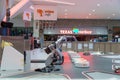 UAE, DUBAI - CIRCA 2019: RoboCafe first full robotic coffee shop: A cafe run by robots is opening in Dubai. Orders will be taken,