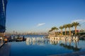 UAE, DUBAI - DECEMBER 16 2019: Early morning picture of the Dubai Creek Harbour.New area of Dubai