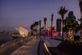 Early morning picture of the Dubai Creek Harbour.New area of Dubai