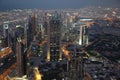 View on evening Dubai downtown, United Arab Emirates