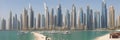 UAE, Dubai, Dubai Marina Bay, with modern skyscrapers and a promenade for strolling