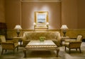 Emirates Palace luxurious golden interior in Abu Dhabi