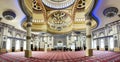 Magnificent interior of Al Farooq Omar Bin Al Khattab Mosque Royalty Free Stock Photo