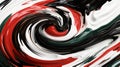 UAE flag viscous paint swirl generative AI