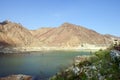 UAE,Fujeirah,20 of May 2019 - Khor Fakkan, UAE: View of Lake and Boats at Al Rafisha Dam, Khor Fakkan