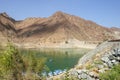 UAE,Fujeirah,20 of May 2019 - Khor Fakkan, UAE: View of Lake and Boats at Al Rafisha Dam, Khor Fakkan