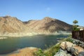 UAE,Fujeirah,20 of May 2019 - Khor Fakkan, UAE: View of Lake and Boats at Al Rafisha Dam, Khor Fakkan