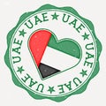 UAE heart flag logo.