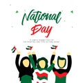 UAE National Day Vector Template Design Illustration