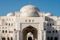 UAE Presidential Palace Qasr Al Watan in Abu Dhabi, exterior symmetrical view