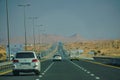 UAE trunk road Royalty Free Stock Photo