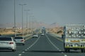 UAE trunk road Royalty Free Stock Photo