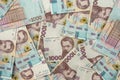 UAH. Background of new 1000 banknote of Ukraine. Same and money cocncept Royalty Free Stock Photo