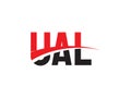 UAL Letter Initial Logo Design Vector Illustration Royalty Free Stock Photo