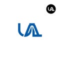 UAL Logo Letter Monogram Design Royalty Free Stock Photo