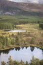 Uath Lochans at Glen Feshie in the highlands of Scotland. Royalty Free Stock Photo