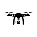 Drone copter. Photo and video drone icon