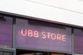 Ubb store Rugby Bordeaux union begles logo brand and text sign on entrance official