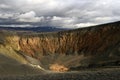 Ubehebe Crater located in Death Valley, California Royalty Free Stock Photo
