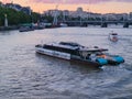 UBER BOAT AT RIVER THAMES London