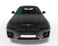 Uber car front view illustration Royalty Free Stock Photo