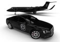 Uber Luxury fleet Royalty Free Stock Photo