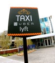 Uber Lyft Taxi Stand Sign