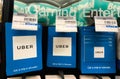 UBER rideshare gift cards at a chain pharmacy store